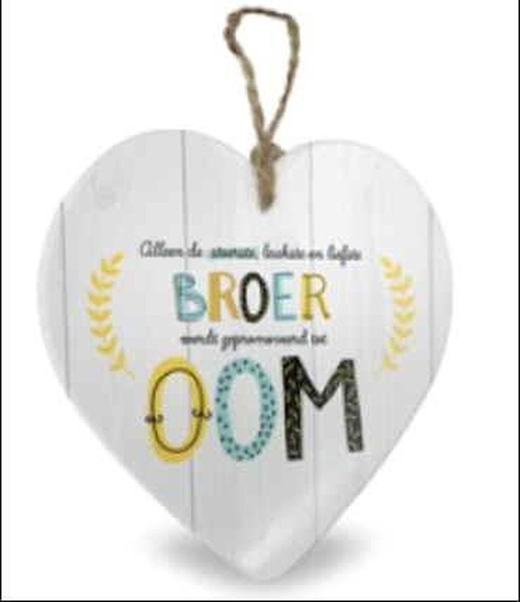 Baby - Geboortecadeau - Stenen Hartje met tekst - Alleen de stoerste