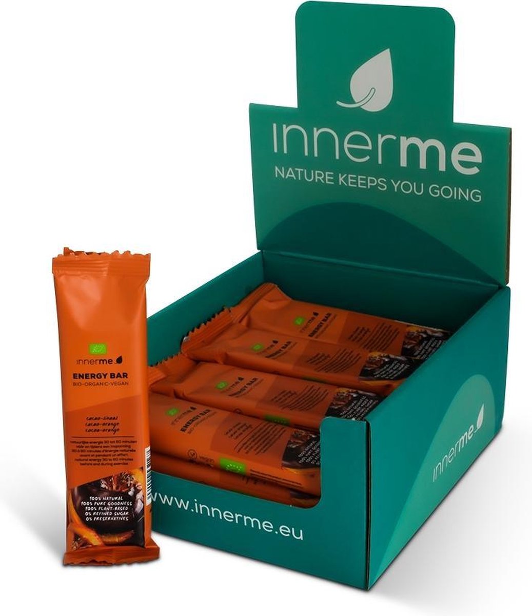 Innerme Energy Bars 'Cacao-Sinaas' - bio & vegan sportreep - 6 energierepen 40g