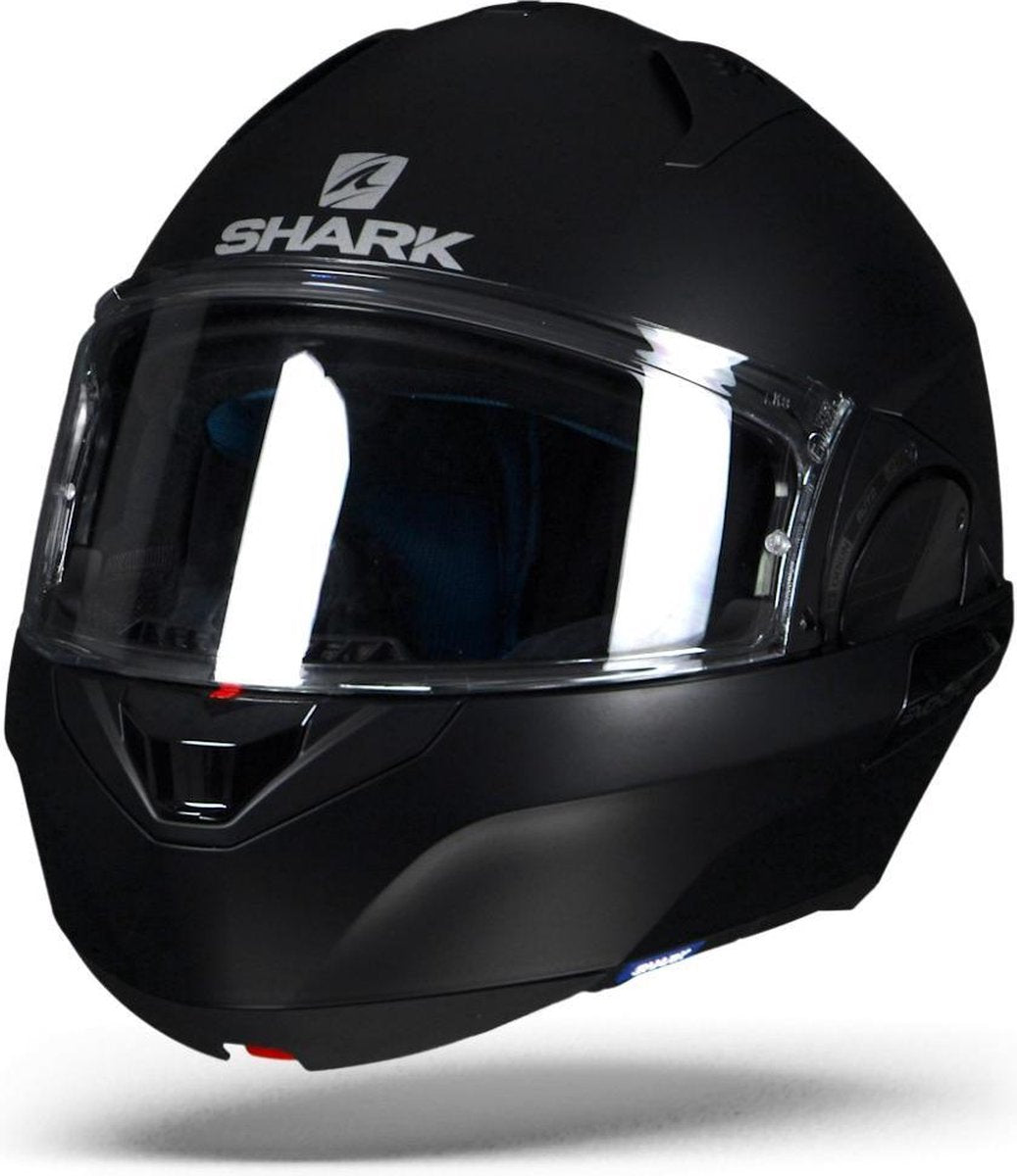 Shark Evo-One 2 Blank Mat Zwart Kma Systeemhelm - Motorhelm - Maat M