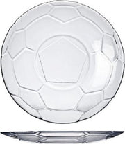 Voetbal - Dessert Borden - 19cm - Transparant - Glas - (set van 8)
