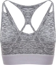 AWDis Gewoon Cool Womens/Ladies Girlie Cross Back Crop Top (Grijze Melange)