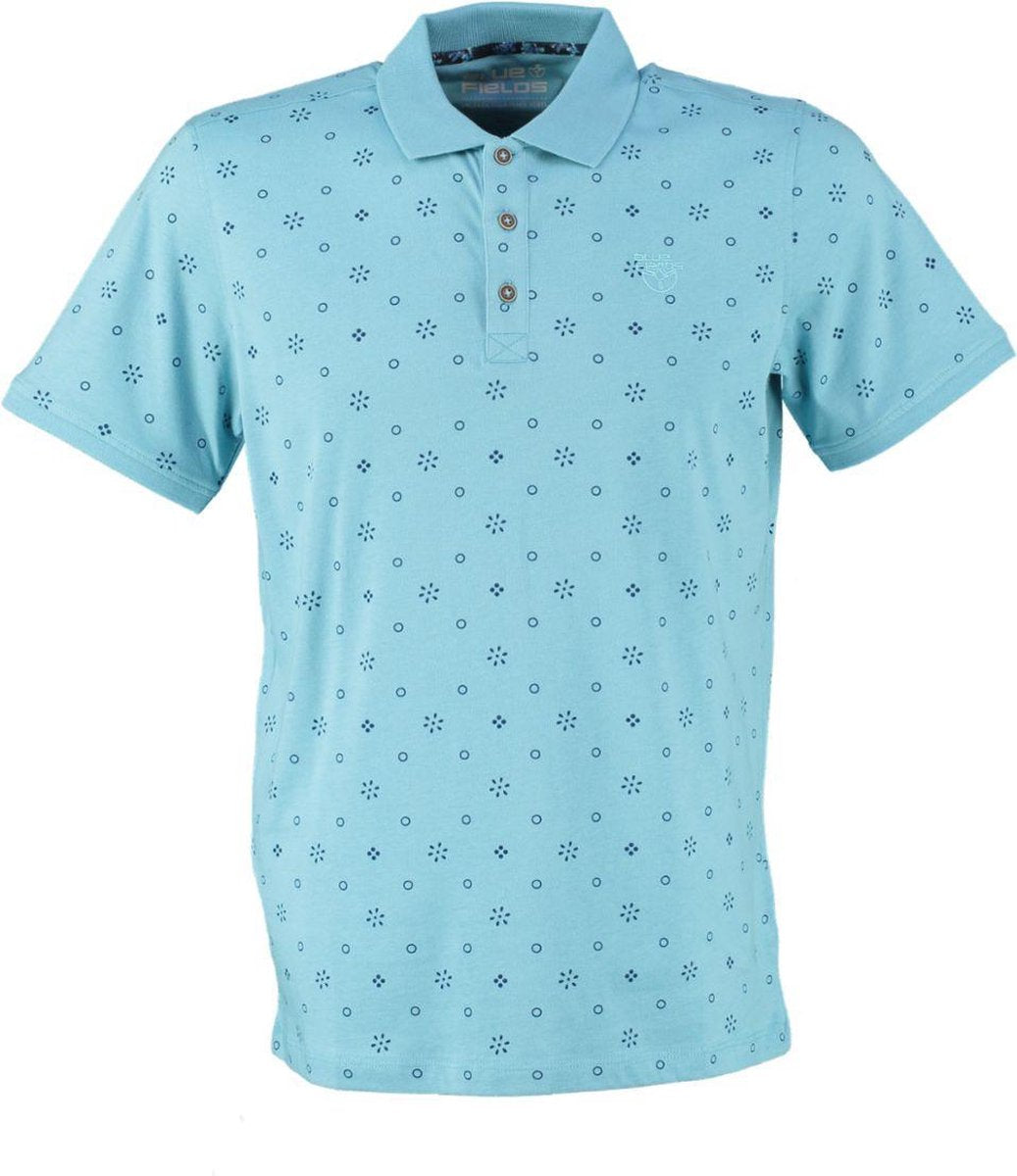Bluefields blauwe polo - valt ruim - Maat S