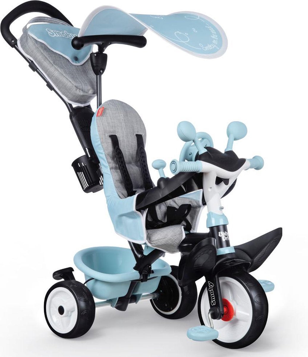 Smoby Baby Driver Plus - Driewieler - Unisex - Blauw / Grijs