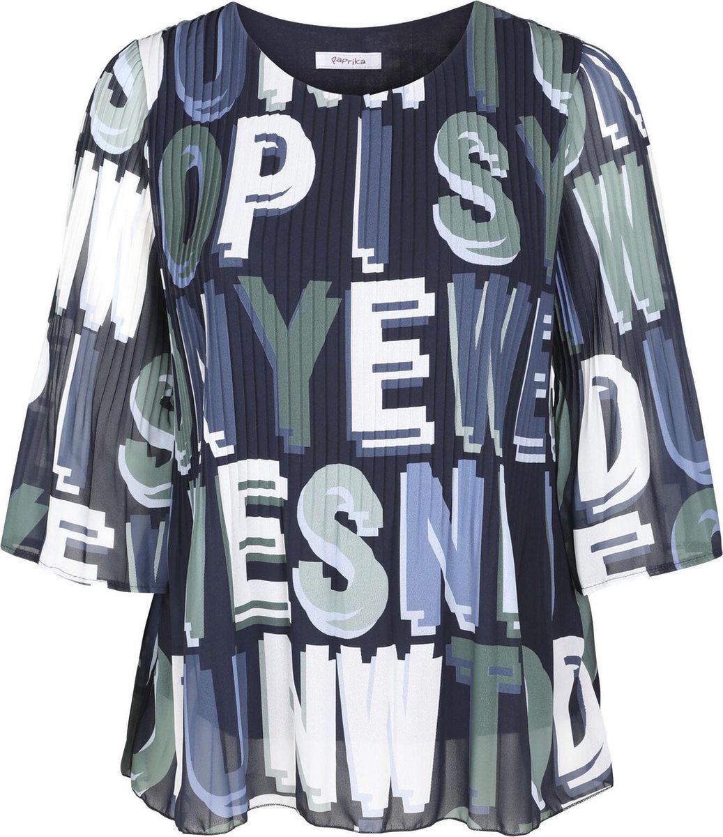 Blouse met letterprint