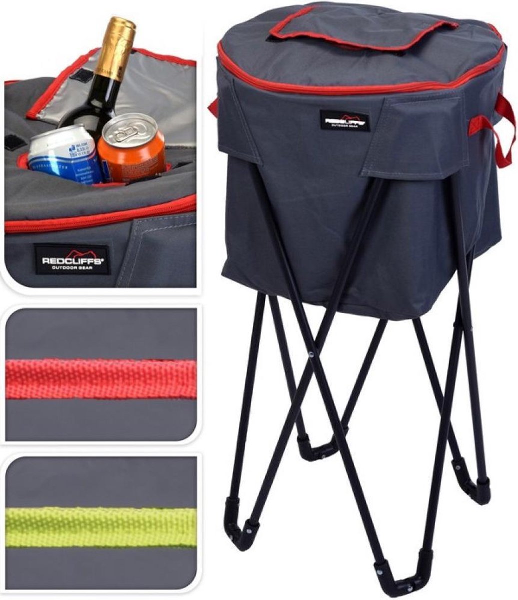 Redcliffs Koeltas op standaard - Drank koeler op standaard - Koelbox op poten - Dranken houder voor op het strand - Lente artikelen
