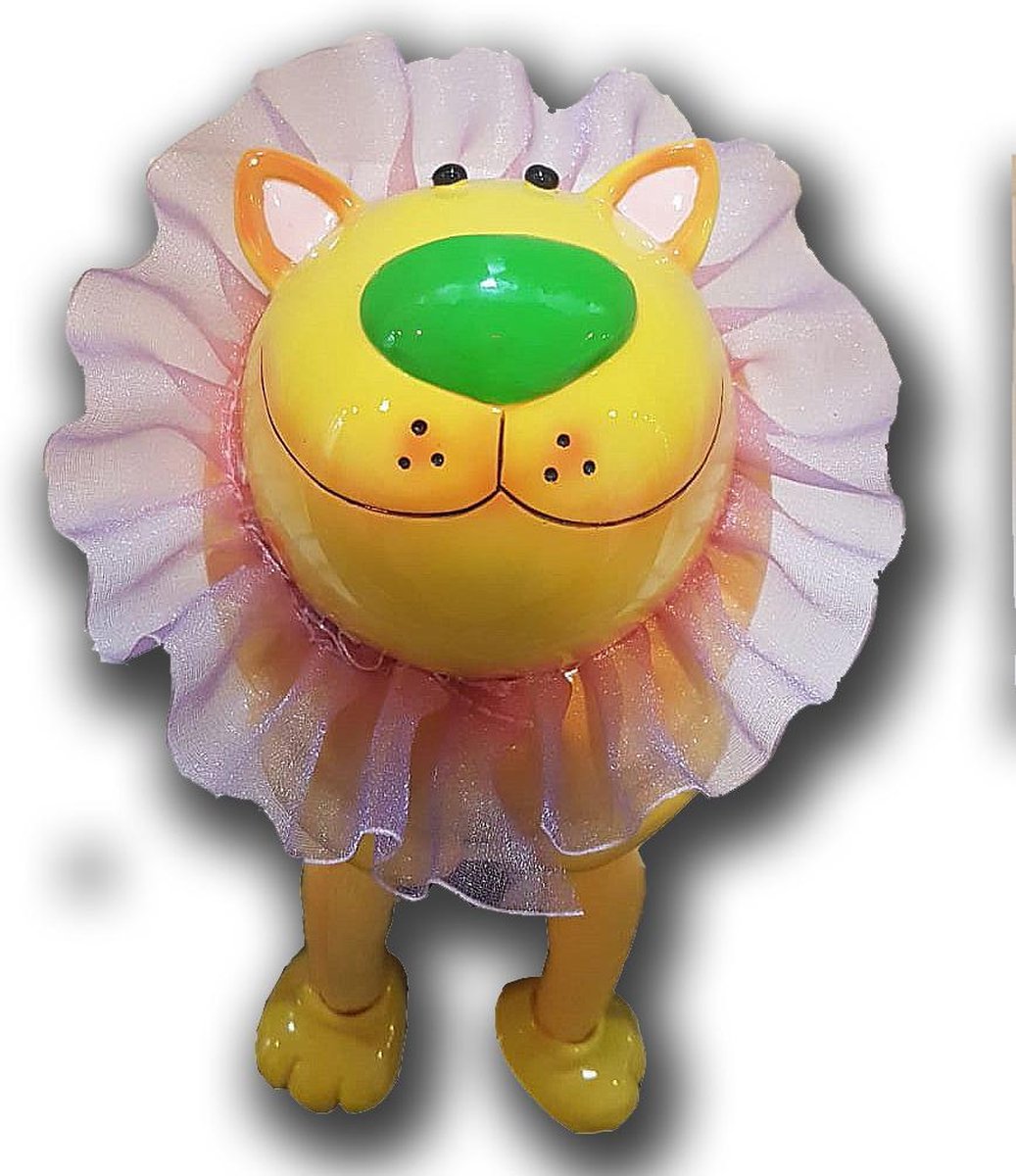 Keramiek Spaarpot (moneybank) Tijger (tiger) Ballerina met tule kraag