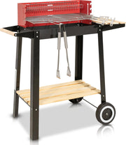 MaxxGarden Houtskool Barbecue - Grilloppervlak (LxB) 53 x 28cm- extra set accessoires