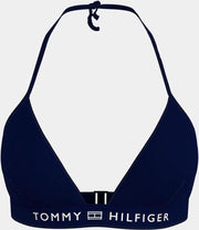 Tommy Hilfiger bikinitop triangel Desert sky - donkerblauw