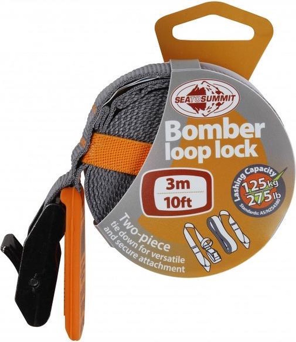 Sea To Summit Bomber Loop Lock Spanband 3 Meter 125 Kg Oranje