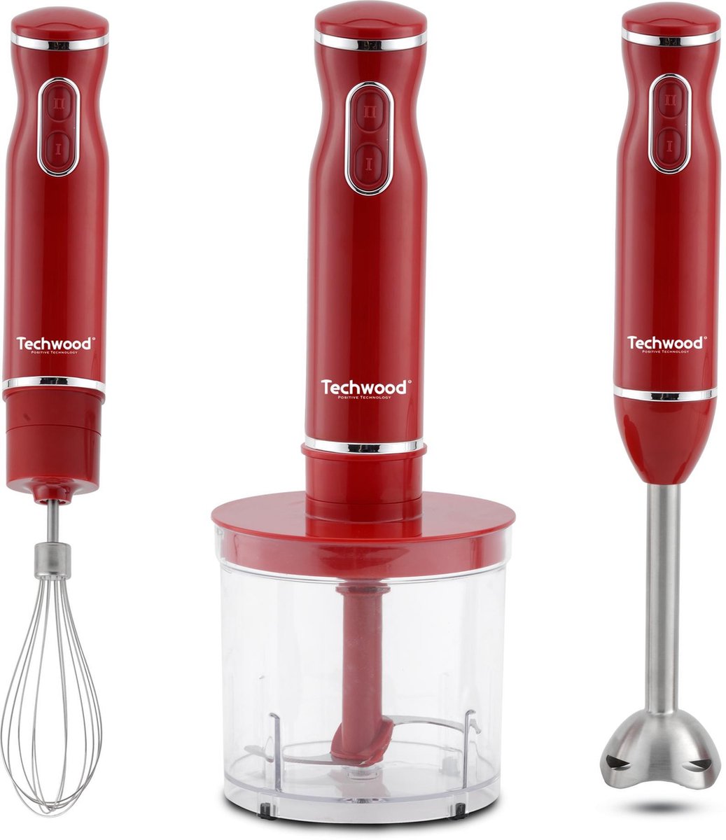 TECHWOOD STAAFMIXERSET 3-IN-1
