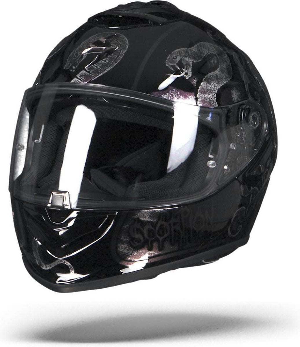 Scorpion EXO-1400 Air Blackspell Zwart Chameleon Integraalhelm - Motorhelm - Maat XXL