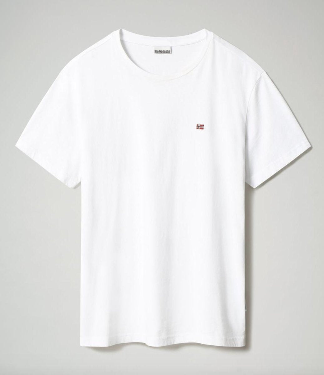 Napapijri T-shirt Ronde Hals Salis Wit (NP0A4EW8 - 0021)