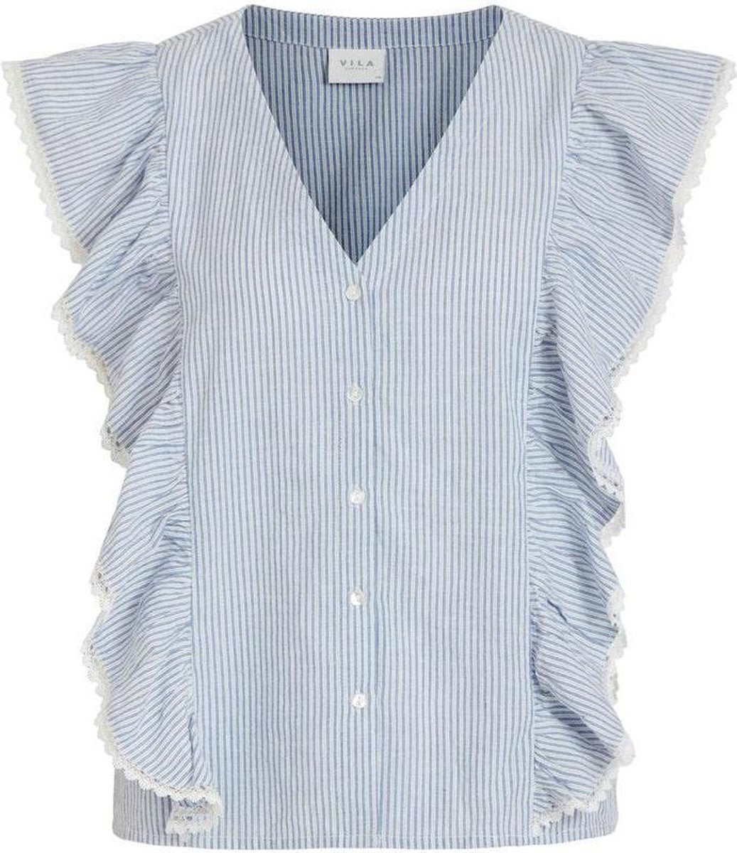 Vimalia Flounce Shirt 14066636 Snow White/colony