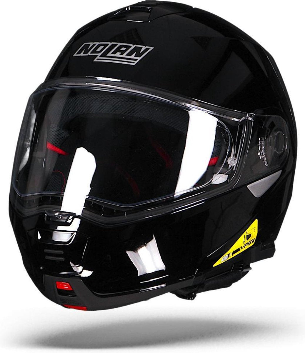 Nolan N100-5 Classic Glossy Zwart N-Com 003 Systeemhelm - Motorhelm - Maat M