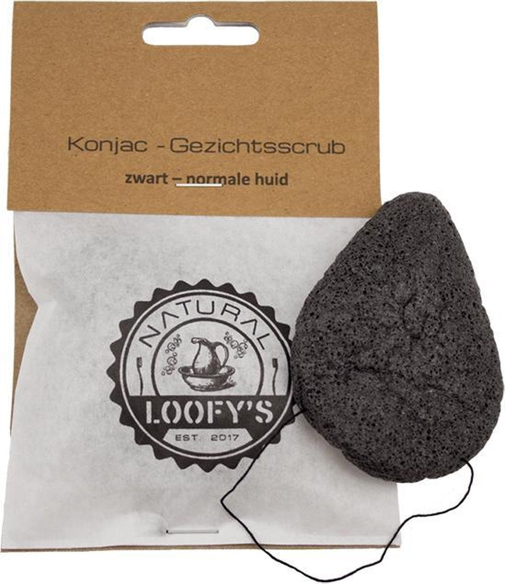 Loofy’s - Bio Konjac Reinigingsspons | Exfoliërend | voor de Normale Huid |100% plasticvrij & Vegan - Loofys