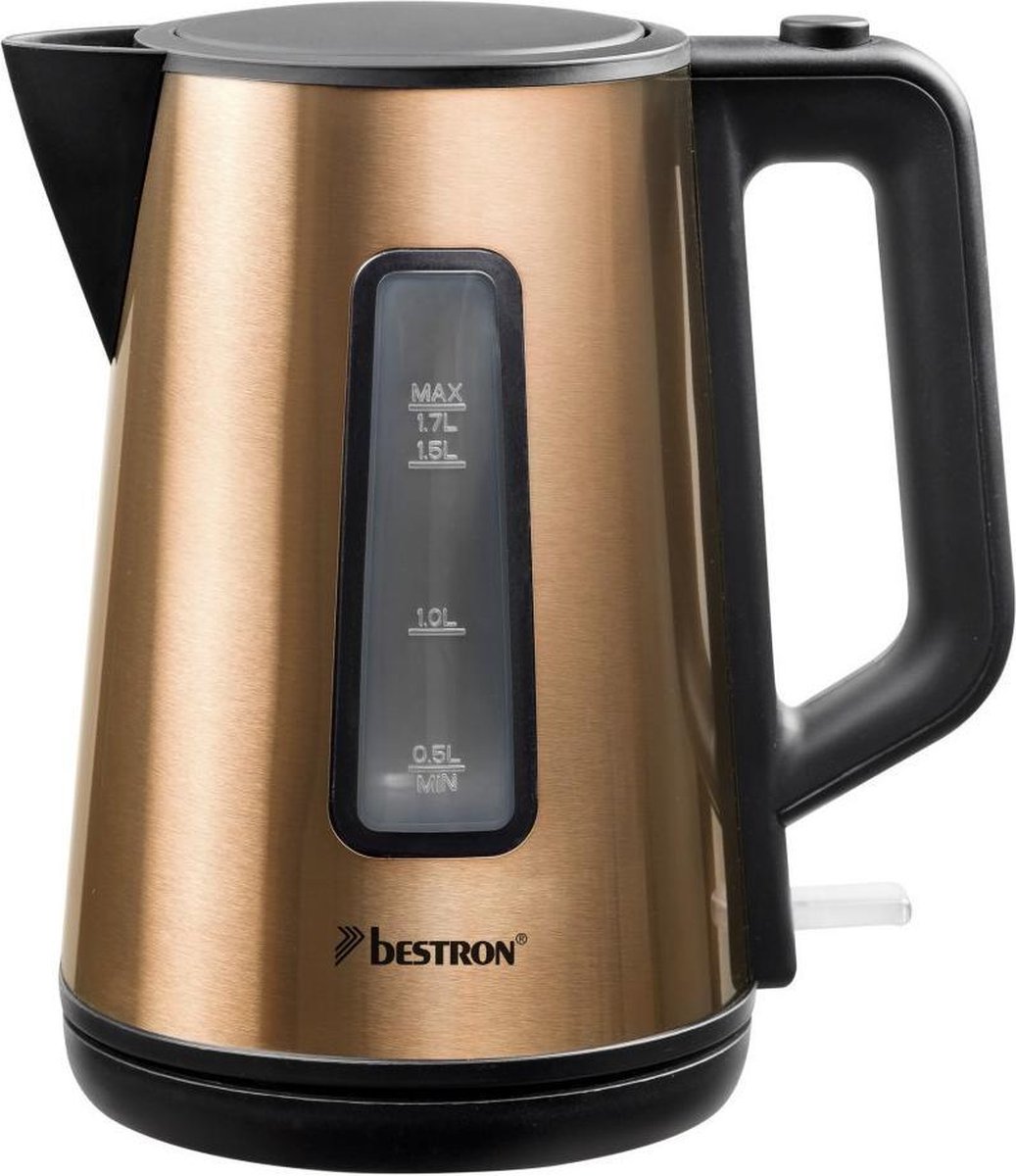 Bestron AWK1000CO Waterkoker 1.7L 2200W Koper/Zwart