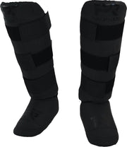 Punch Round Experience Dull Black Kickboks Scheenbeschermers Maat XS = 130 cm t/m 140 cm