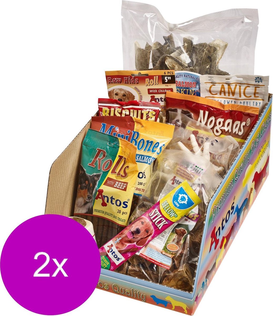 Antos Doggy Box Mixdoos - Hondensnacks - 2 x