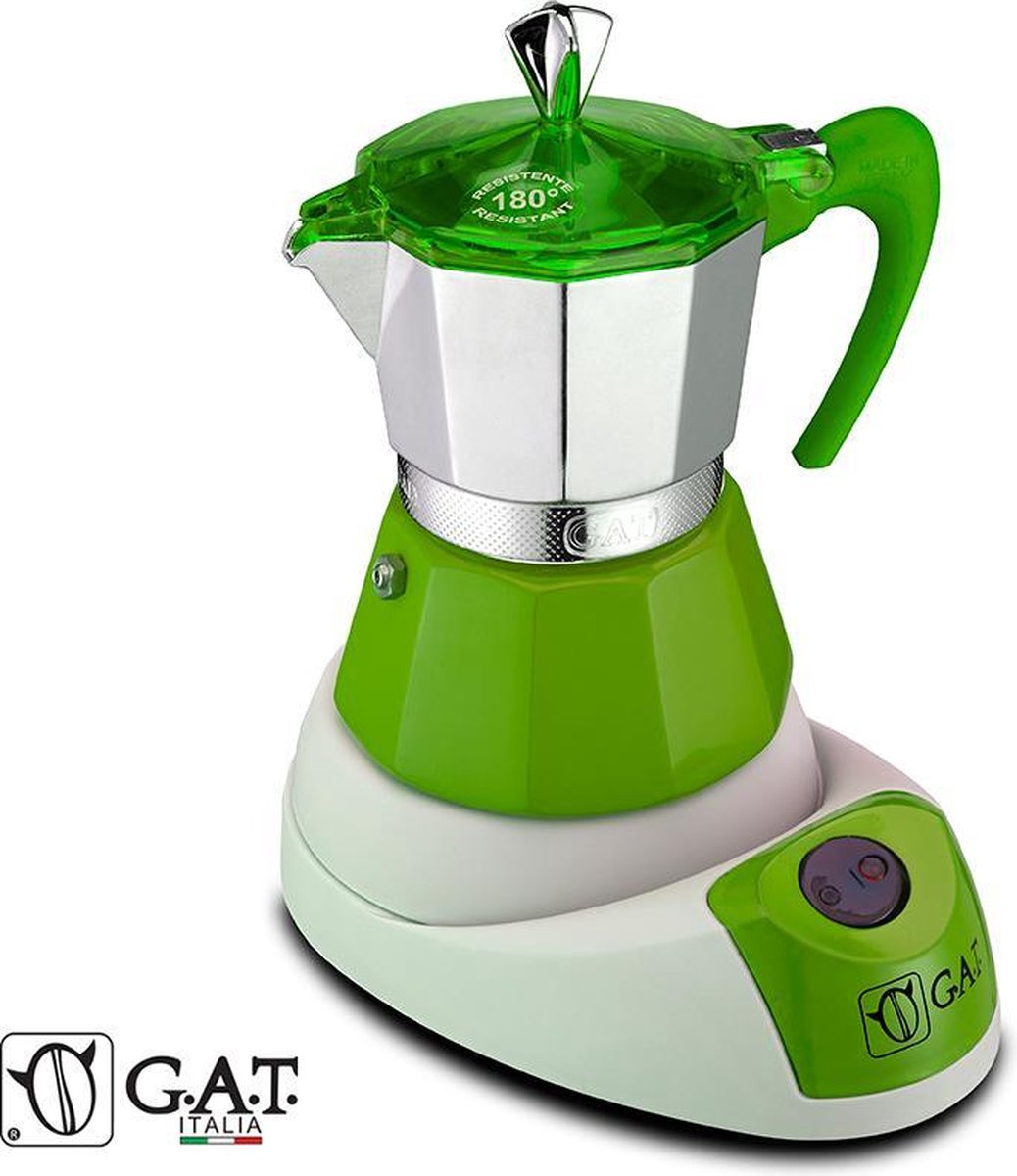G.A.T. Italia Fanta Groen 4 kops - Elektrische percolator