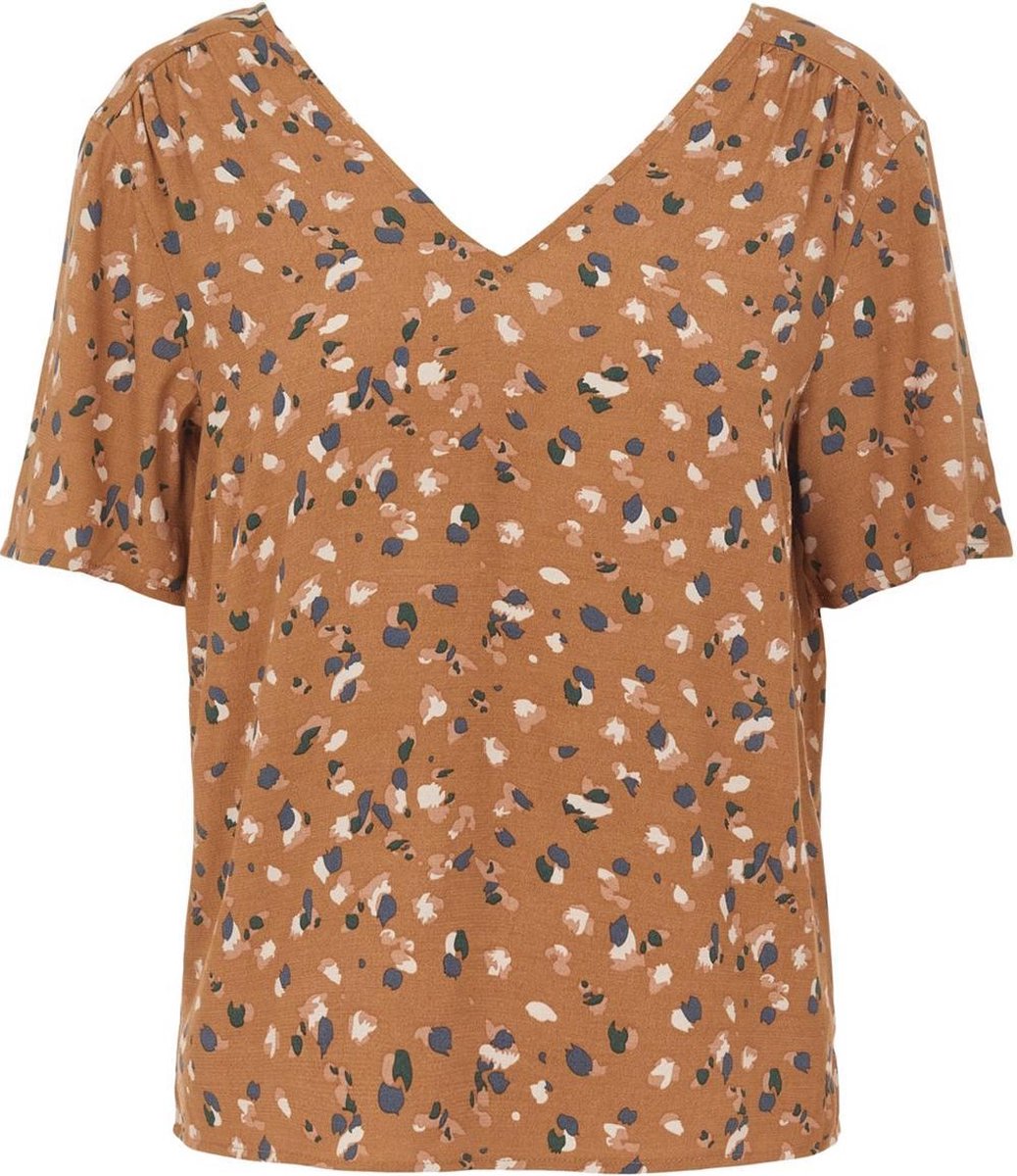 Objnelle S/s Top Rep 23033099 Chipmunk/multi Color