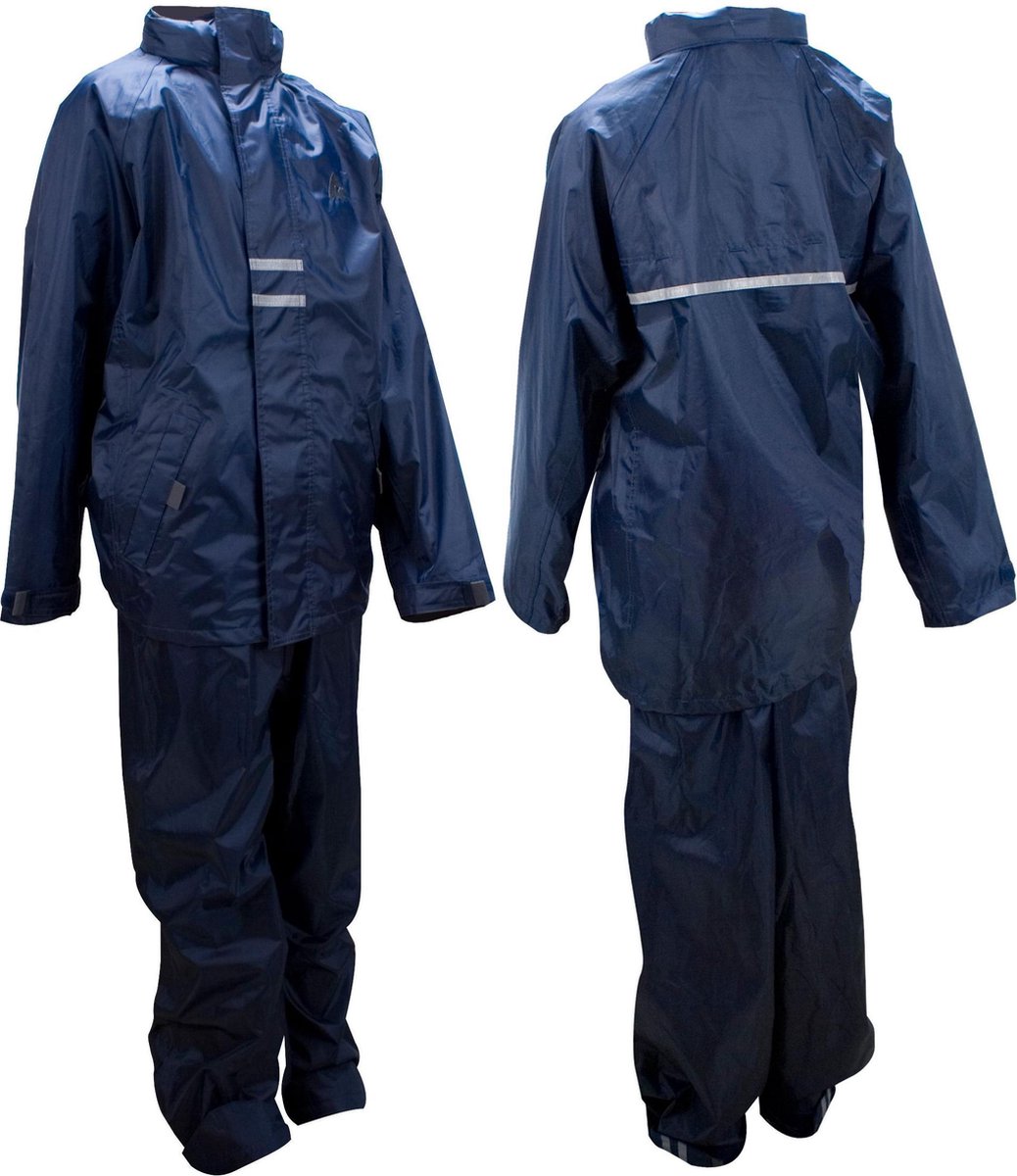 Ralka Regenpak - Kinderen - Unisex - Maat 116 - Marine