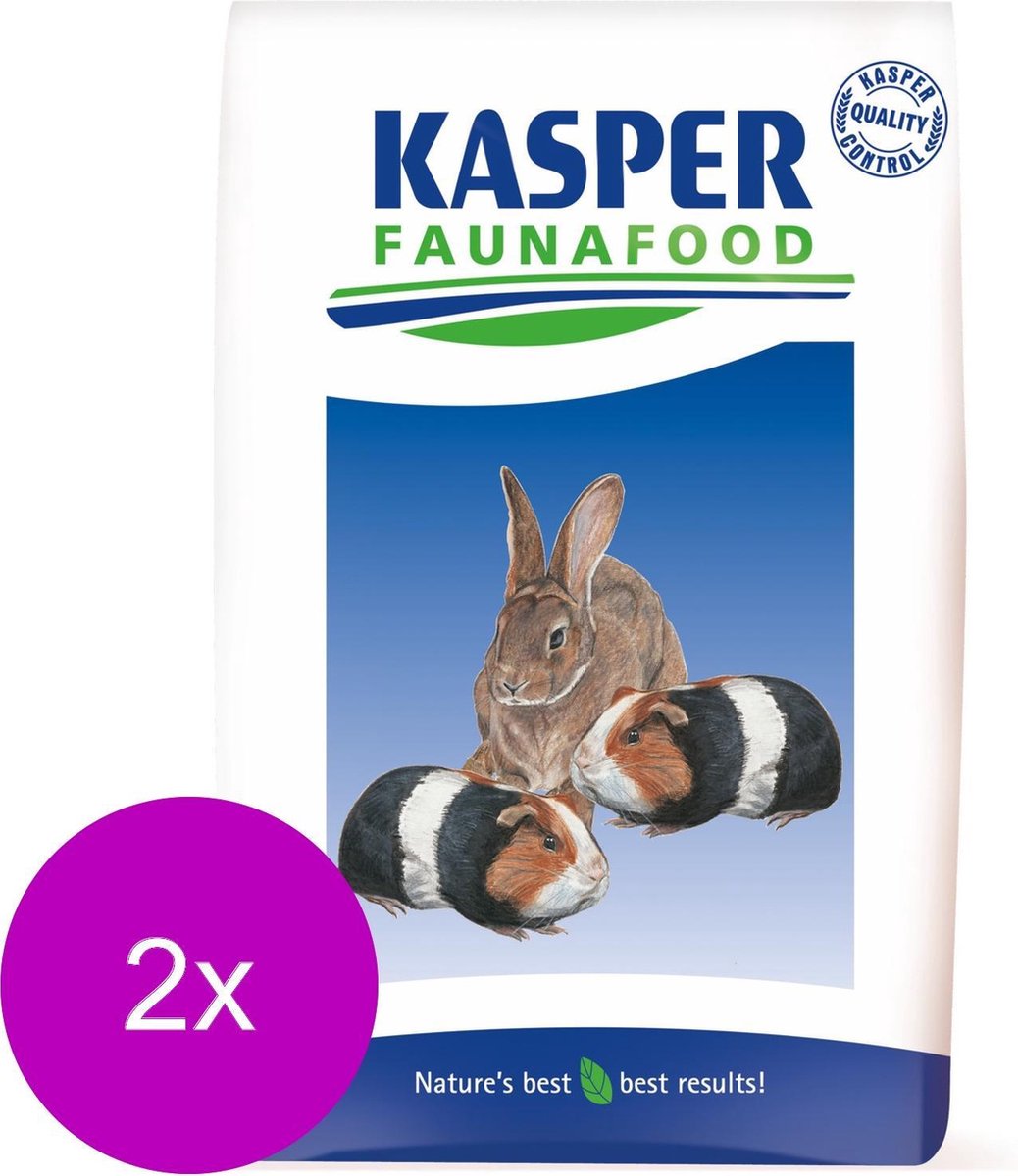 Kasper Faunafood Gemengd Konijnenvoer - Konijnenvoer - 2 x 20 kg