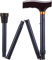 Opvouwbare wandelstok - blue ice 74 - 84 cm