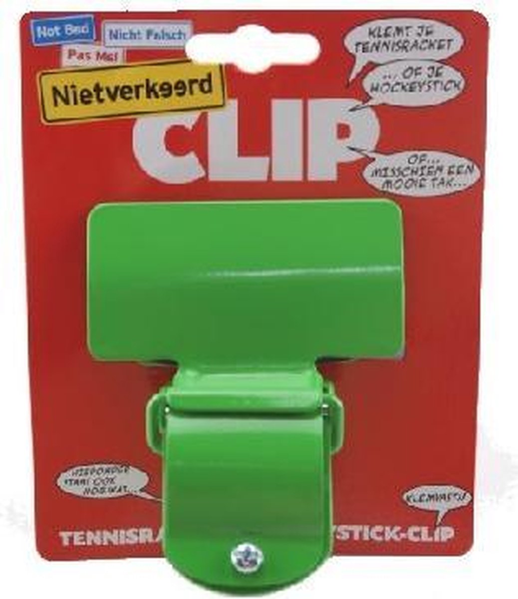 Niet Verkeerd NV hockey/racketclip grn krt