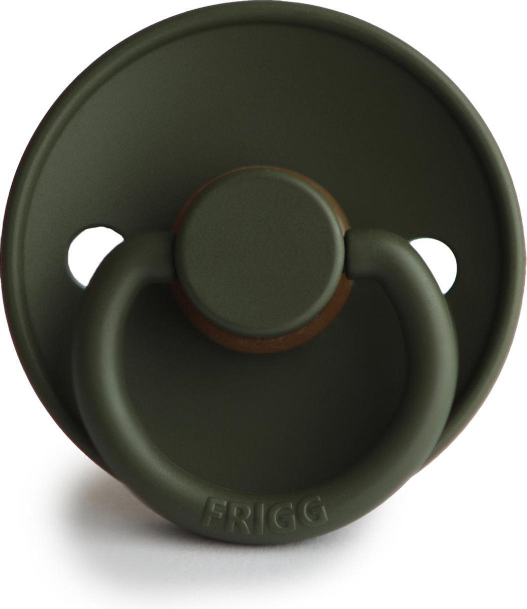 FRIGG Fopspeen maat 2 - 6-18 maanden - Olive - Natuurrubber