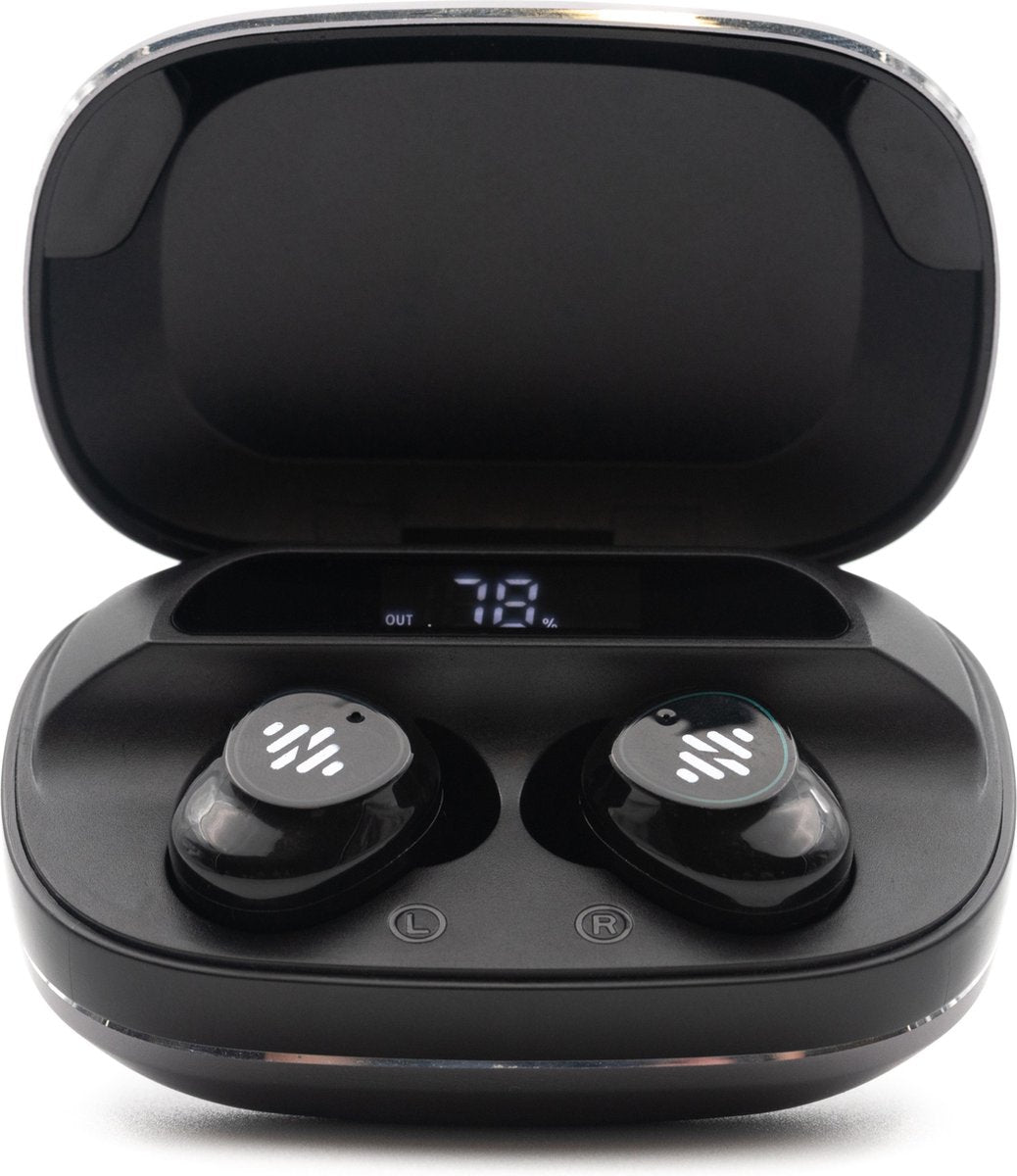 Novus G-Series Draadloze Oordopjes - Hi-Fi Bluetooth In-ear oortjes met Powerbank Functie - Zwart
