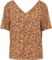 Objnelle S/s Top Rep 23033099 Chipmunk/multi Color