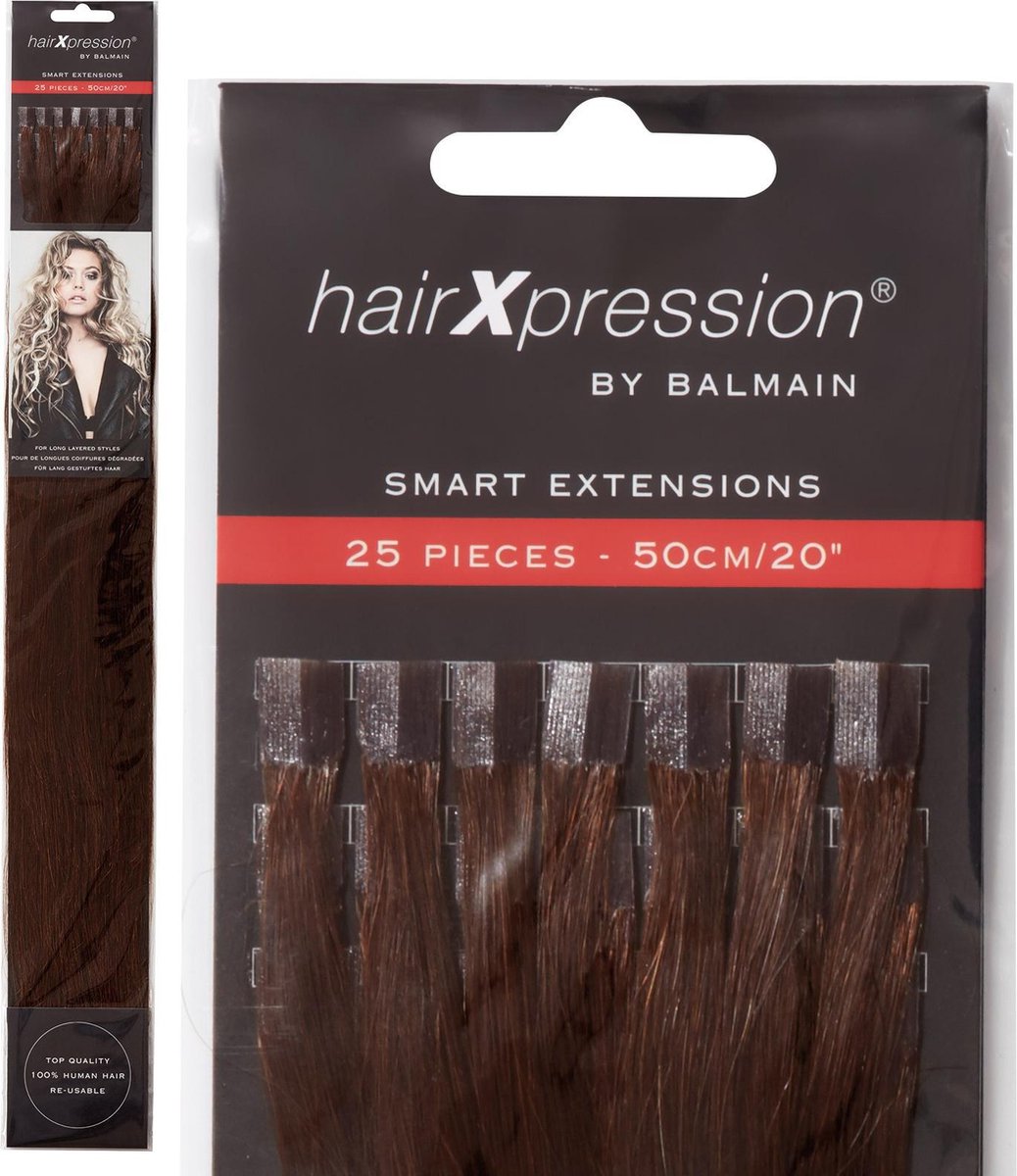 Balmain - HairXpression - Fill-In Extensions - Straight - 50 cm - 25 Stuks - 12/6