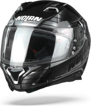 N87 Aulicus 80 Metal Black Silver  Integraalhelm - Motorhelm - Maat XXL