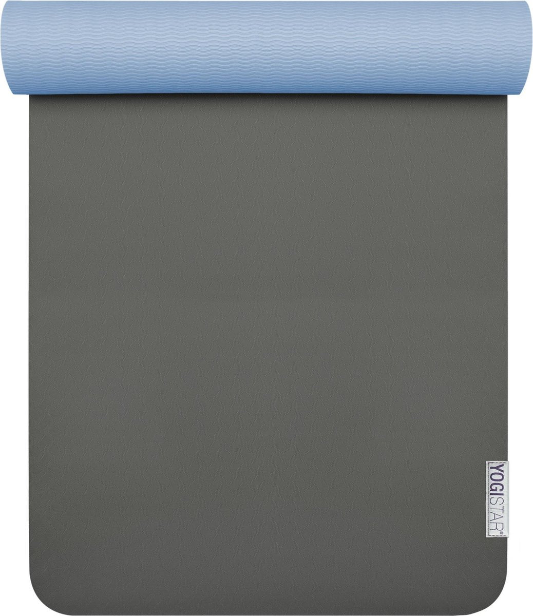 Yogistar Yogamat pro - Antraciet/Lichtblauw