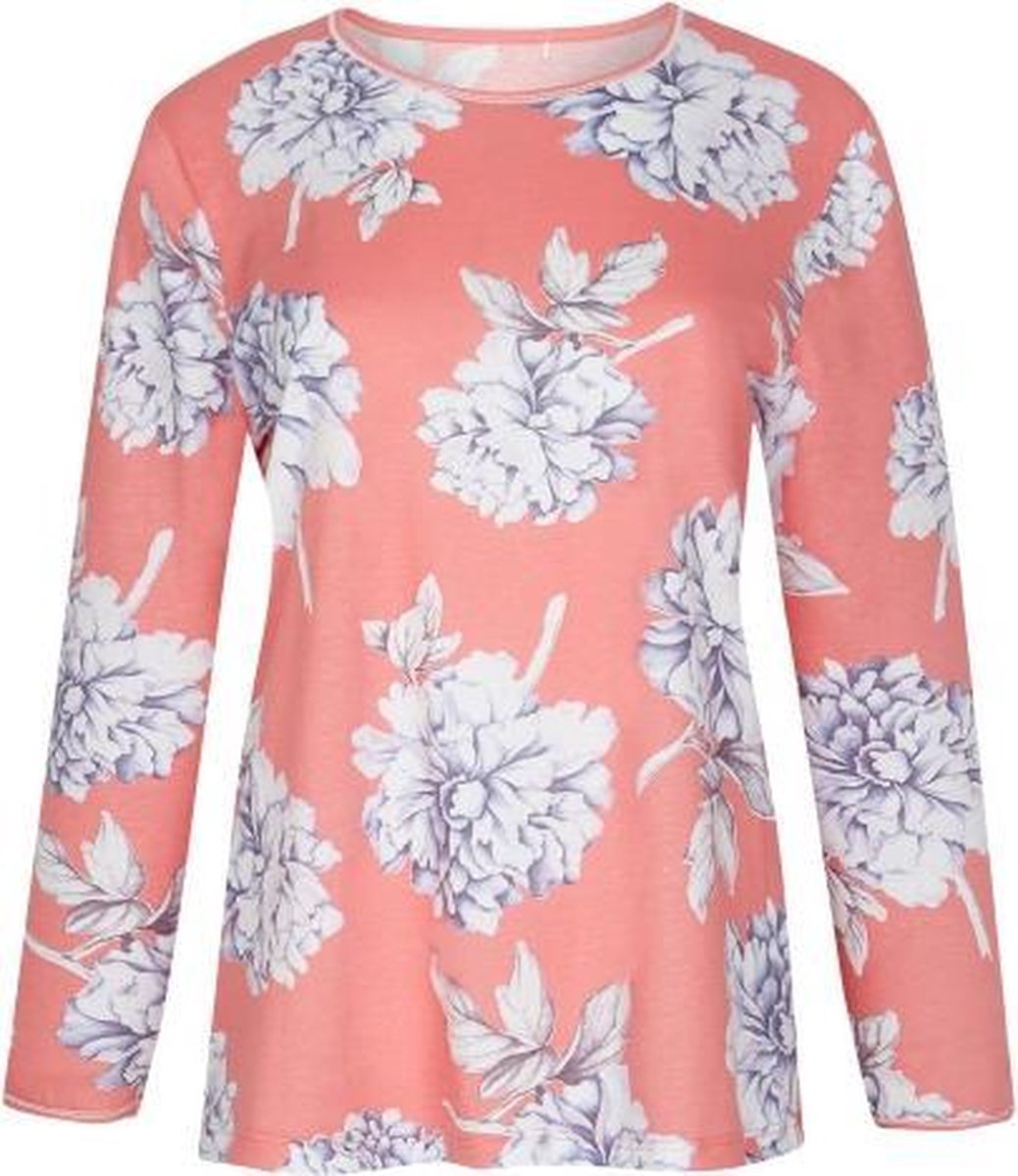 CYBÉLE NIGHT PIA Longsleeve Salmon/Print Pyjama maat 38