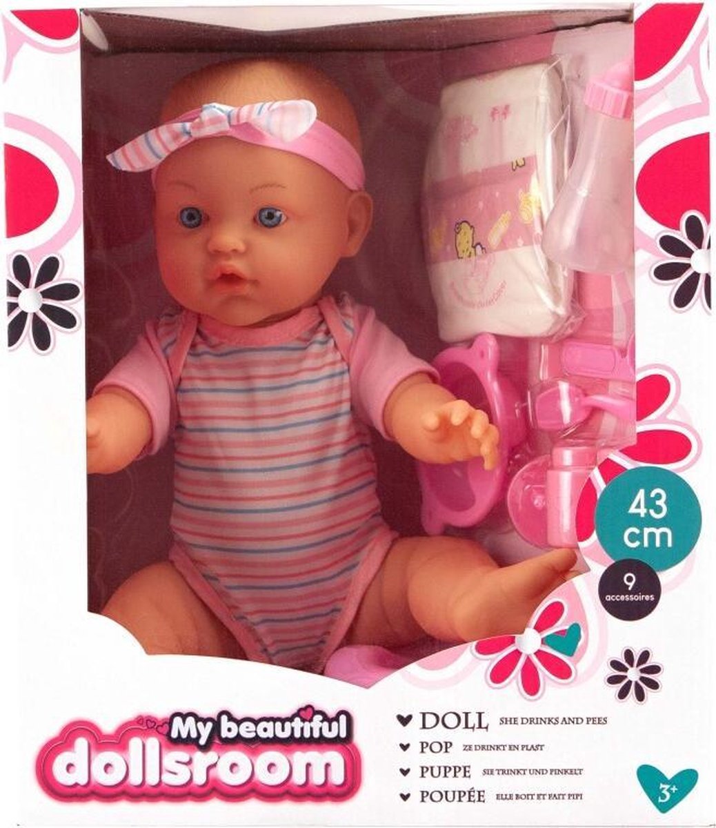 My Beautiful Dollsroom Pop 43 cm + 9 Accessoires