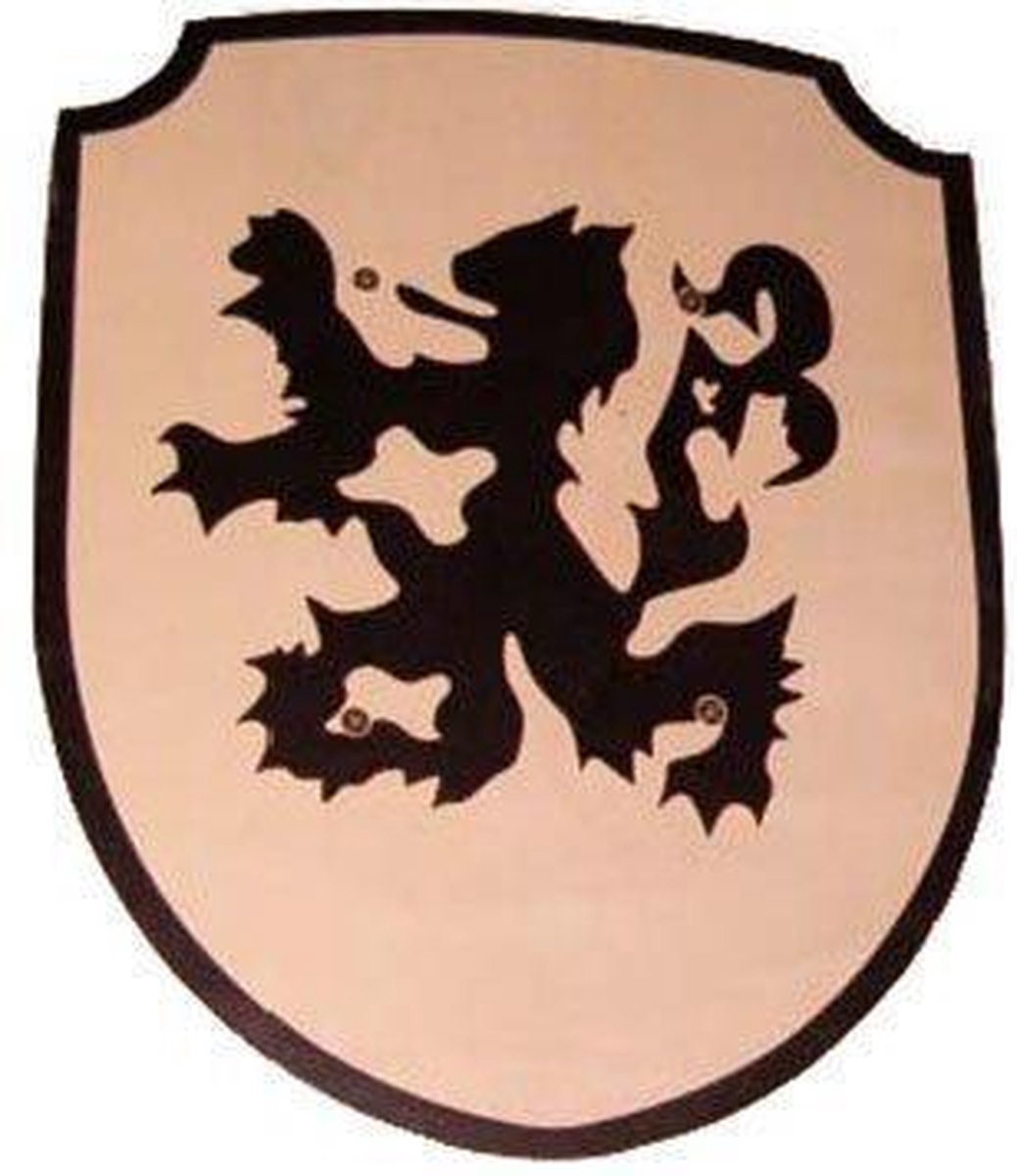 Houten schild Hollandse Leeuw