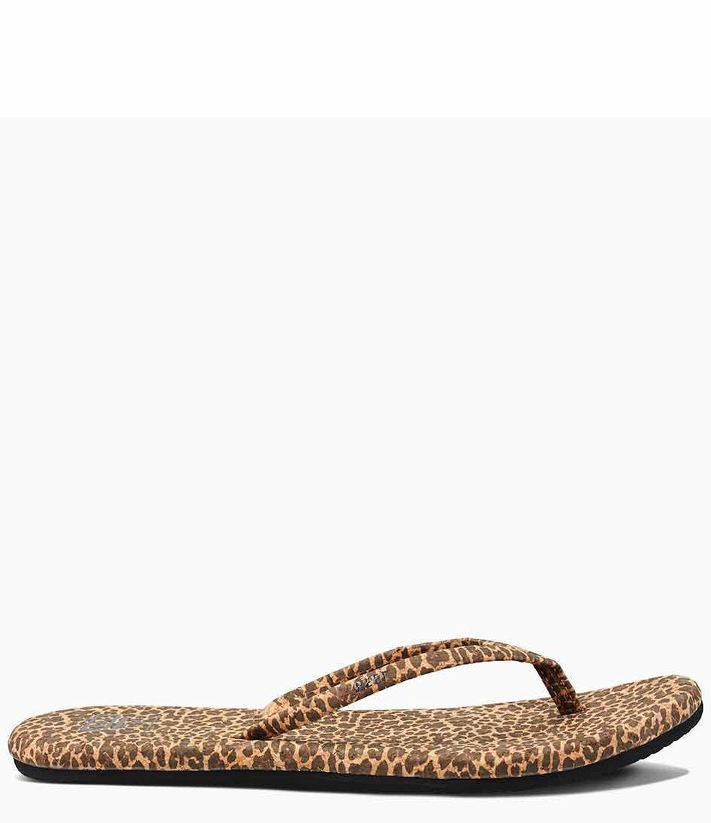 Reef Bliss Summer Cheetah Dames Slippers - Bruin - Maat 38.5