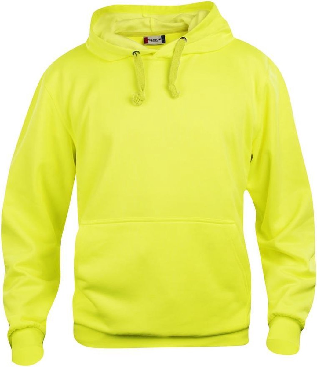Basic hoody signaalgeel m