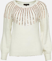 Trui met glitters - Wit
