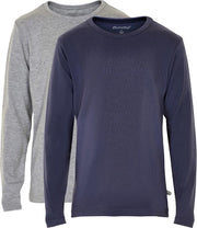 Minymo T-shirt Jongens Katoen Navy/grijs 2 Stuks Maat 116