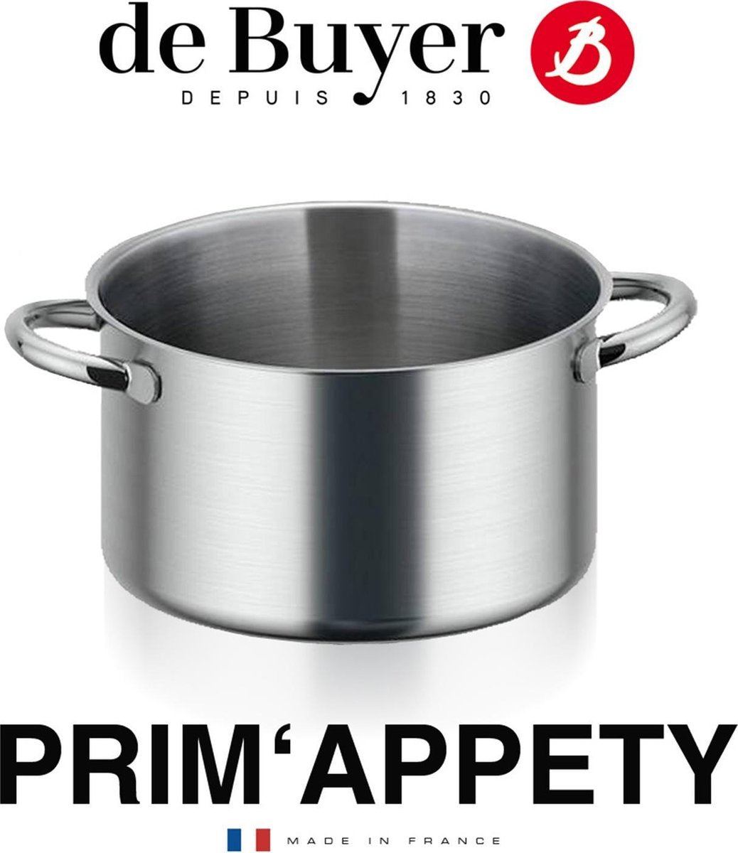 De Buyer Prim'Appety Kookpan Hoog - Ø 24cm - Rvs
