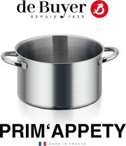 De Buyer Prim'Appety Kookpan Hoog - Ø 24cm - Rvs