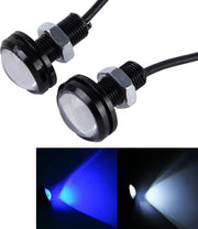 2 STKS 22.5mm 3 W 200LM Wit + Blauw Licht 6 LED SMD 2835 Eagle Eye Auto Steering Light Dagrijverlichting