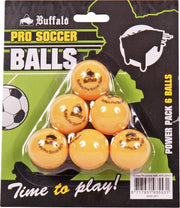 Buffalo Pro Tafelvoetbal balletjes - 6 stuks - geel