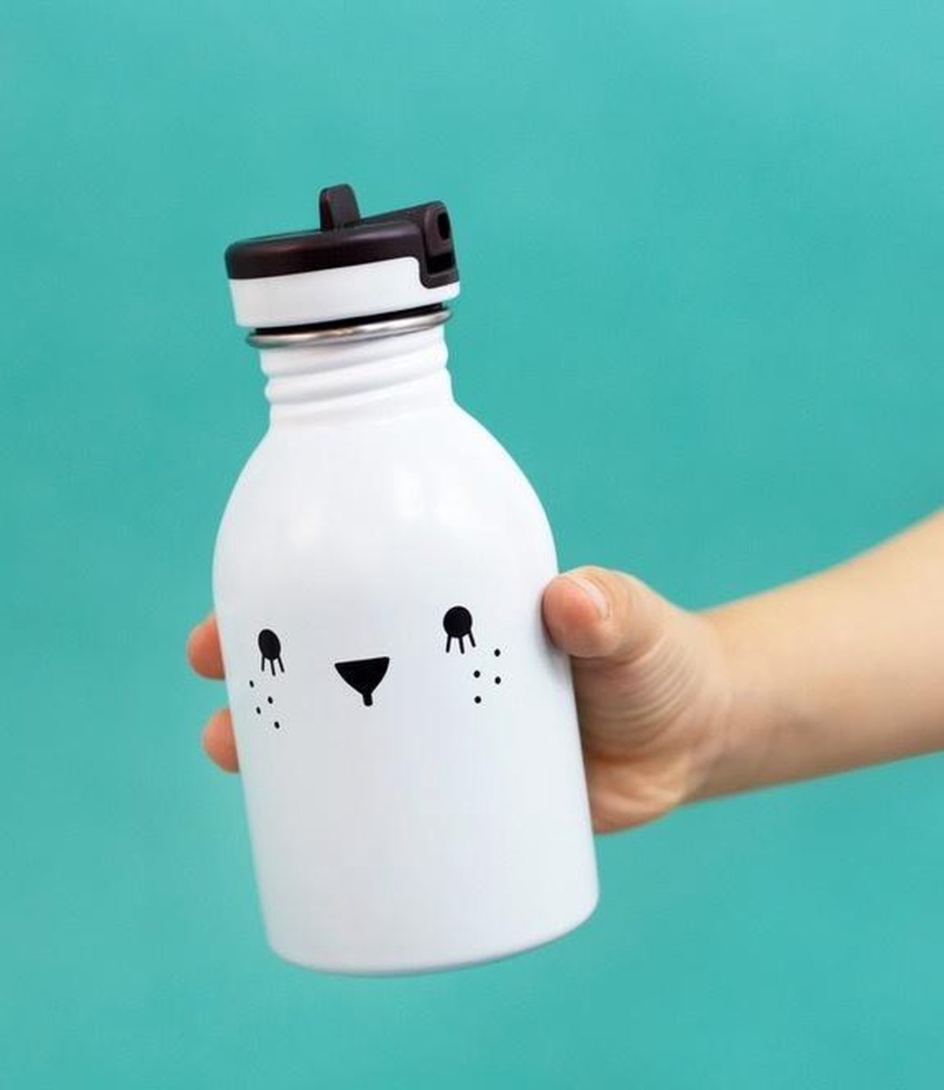 Noodoll - Drinkfles Ricecube Wit
