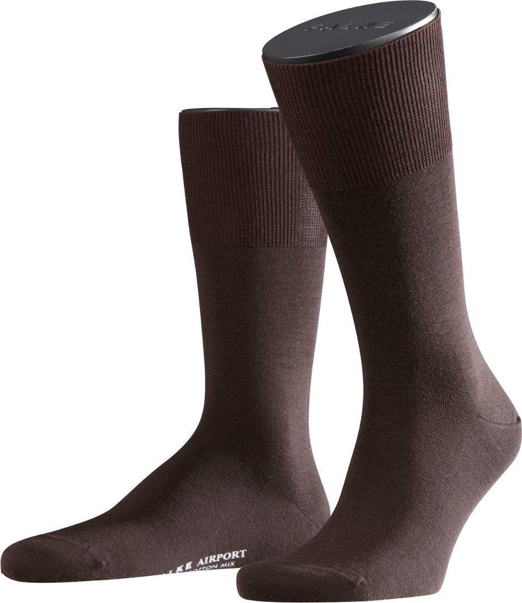 FALKE Airport Heren Sokken - Bruin - Maat 41-42