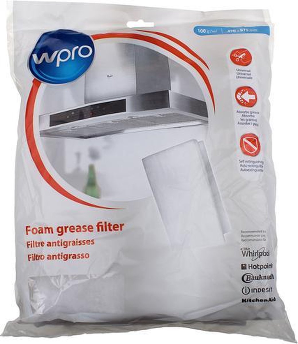 Universeel vetfilter (mousse) - 47x97 cm