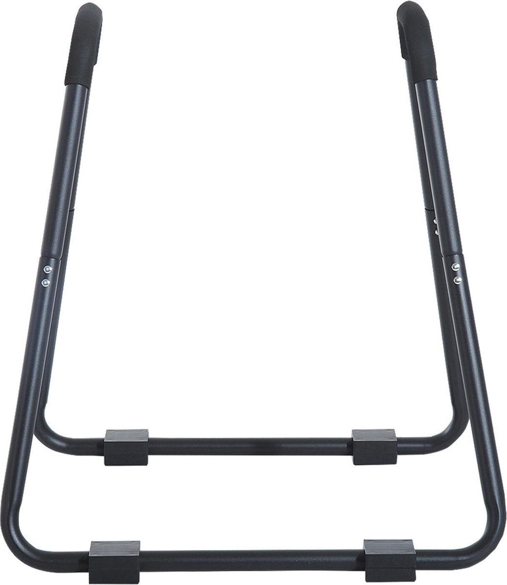 HOMdotCOM Dip station met lussen zwart