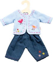 Heless Poppenkleding Jeans Met Blauw Vestje 35-45 Cm